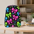 thumbnail image 5 of 16 Inch Transparent Backpack With Lightweight And Durable Design Without Pockets Transparent For Work Business Travel Sports Bold Neon Contemporary Ribbon Bow Pattern, 5 of 7