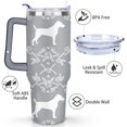 thumbnail image 3 of 40oz Dog Mom Tumbler - Leakproof Travel Coffee Mug with Handle - Cute Puppy Gift for Women Who Love Dogs - Double Wall Stainless, 3 of 7