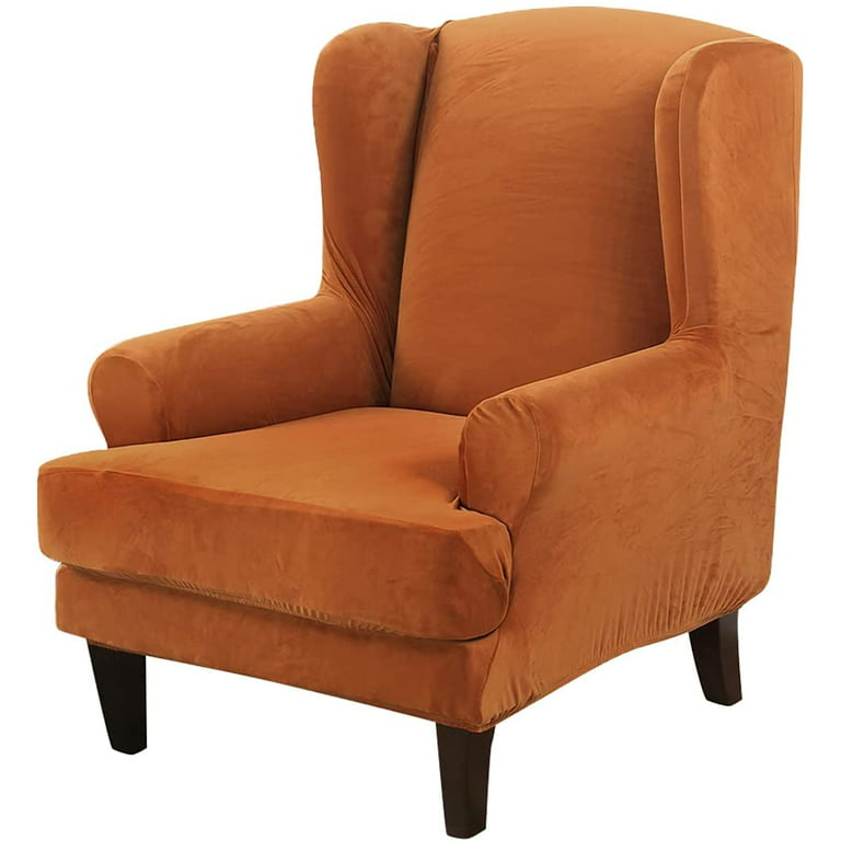bricia 12 PCS Orange Stretch Spandex Folding Chair Slipcovers