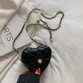 thumbnail image 1 of Bolso bandolera con cadena y forma de corazón para mujer, regalo de San Valentín 520, minibolso de mujer con forma de corazón, con forma de bola dorada, 1 of 6
