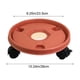 thumbnail image 3 of Bandeja Portamacetas Plástica con Ruedas Rodantes, Soporte de Maceta Circular Móvil, Chasis Recolector de Agua, 26cm, Blanco/Gris/Rojo, 1 Paquete, 3 of 6