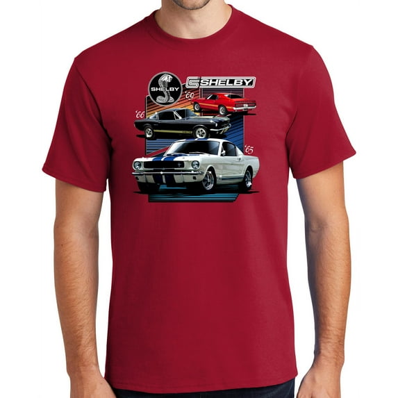 Buy Cool Shirts Various Ford Shelby Cars Cotton T-shirt, 4XL Red - Tall