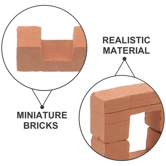 STRANDCHIC 20 Pieces Orange Mini Building Bricks for Small Construction Blocks Educational Toys and Handcraft Play