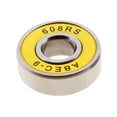 thumbnail image 2 of 8pcs/set Skate Bearings, 608 ABEC Bearings for Skate/Skateboard/Longboard/Roller Skate Bearings 8mm X 22mm X 7mm - Yellow, 28x8x7mm, 2 of 10