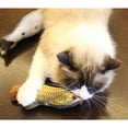 thumbnail image 4 of BEMS-1 pieza de juguete para gato, pez de imitación, juguete para mascota, hierba gatera de felpa, gatito, 4 of 5