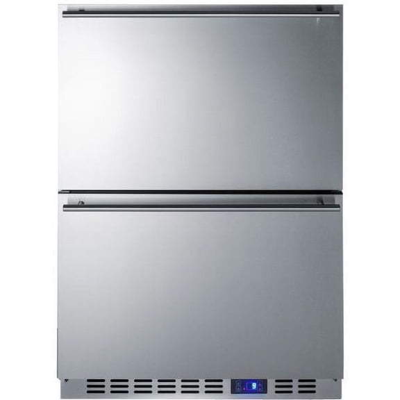 Summit Classic 24-Inch 3.4 Cu. Ft. Double Drawer Refrigerator