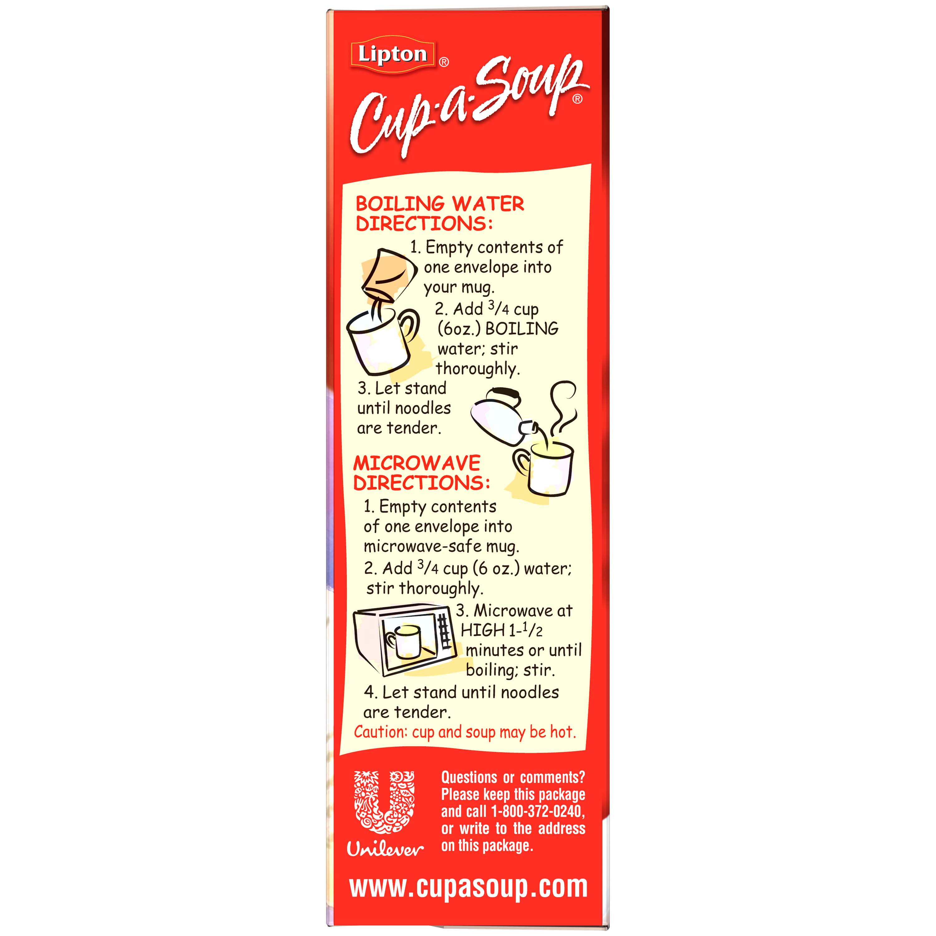 Lipton Cup-a-Soup Chicken Noodle, 1.8 oz, 4 Pack