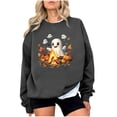thumbnail image 2 of Heisall Womens Sweatshirts 2025 Autumn Winter Halloween Print Loose Long Sleeve Pullovers Casual No Hood Daily Wear Fashion, 2 of 4