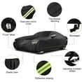 thumbnail image 3 of Car Cover Sedan Universal Fit Up to 204 Inch Waterproof All Weather Sun UV Dustproof Windproof Scratch Resistant Protection Full Vehicle Cover (209" L x 79" W x 59" H), 3 of 8