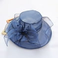 thumbnail image 5 of Eoperou Summer Beach Hat Floral Organza Portable Thin Elegant Sun Cap for Travel, 5 of 8