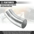 thumbnail image 4 of Unique Bargains Universal 45 Degree Bend Elbow Intercooler Pipe Tube 5" 127mm OD Leg Length 5" 120mm Aluminum Alloy, 4 of 6