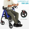 OasisSpace Heavy Duty Rollator Walker Bariatric Rollator Walker with