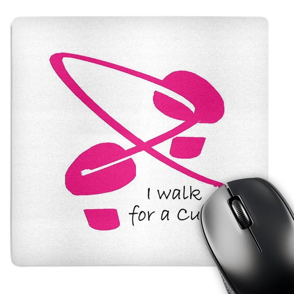 3dRose, Breast Cancer Awareness Footprints I, MousePad