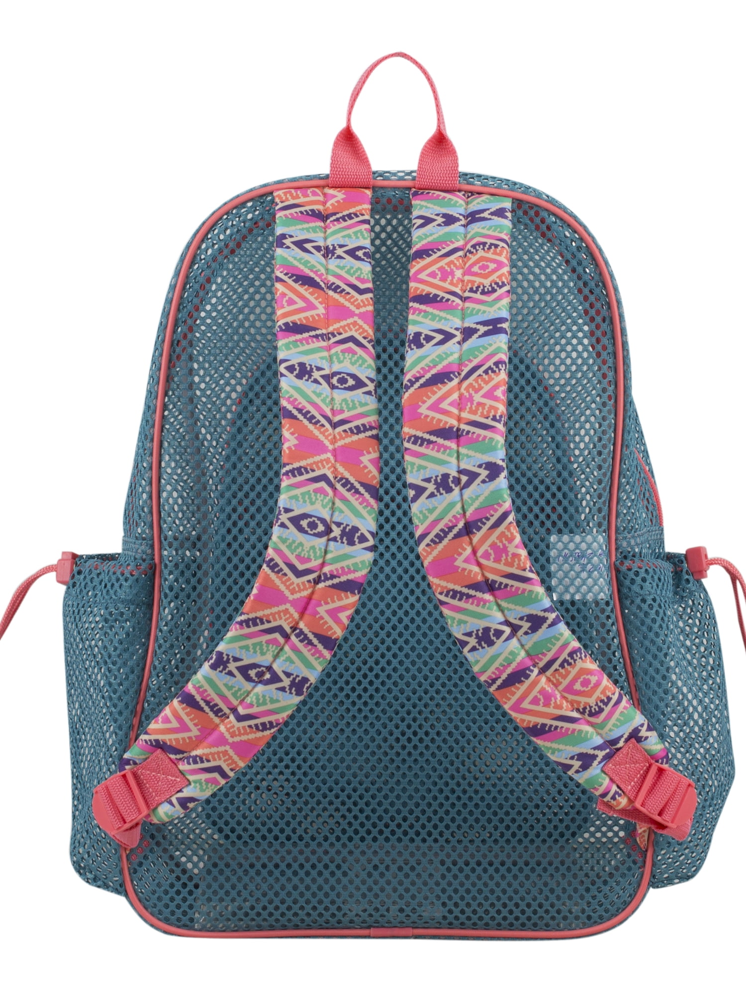 Eastsport Unisex Large Mesh Backpack with Bungee, Aqua Haze