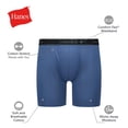 thumbnail image 3 of Hanes Mens Underwear Boxer Briefs, 3-Pack, Stretch Underwear for Men, Moisture-Wicking, No Ride Up, 3 of 9