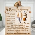 thumbnail image 1 of LHSHID 45 Years 45th Anniversary Throw Blanket Gifts Gift for 45th Wedding Anniversary Valentine Gifts for Her Him Wife Husband Mom Dad Grandpa Grandma 30"x40", 1 of 6