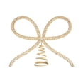 thumbnail image 2 of Bow Christmas Tree Topper Xmas Tree Top Decor Stylish Metal Construction for Living Room Festive Parties, 2 of 8