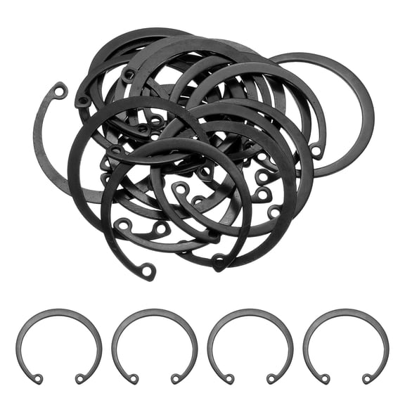 20 Pack 1-7/8"(48mm) Retaining Ring Circlip, Snap Rings C-Clips, Black