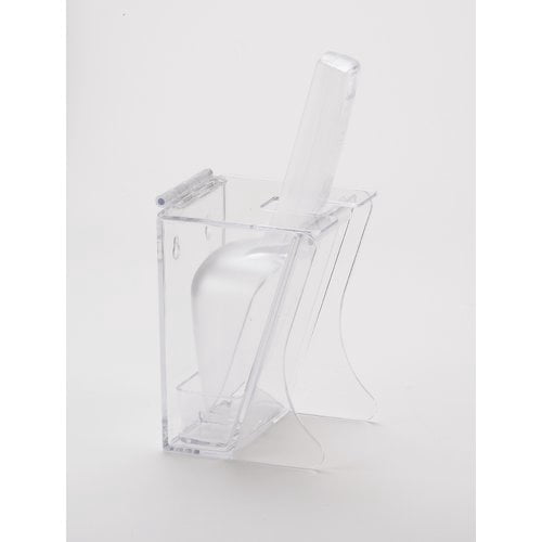 Cal Mil 792 64 oz Polycarbonate Freestanding Ice Scoop Holder - Clear