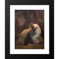 thumbnail image 2 of Nicolai Abraham Abildgaard 15x18 Black Modern Framed Museum Art Print Titled - The Greek Poet Sappho and the Girl from Mytilene (1809), 2 of 5
