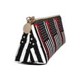 thumbnail image 3 of Goofa Firefighters USA Flag Pattern Pencil Case Portable Stylish Triangle Pencil Pouch with Zipper Leather Cosmetic Pouch Bag Makeup Cosmetic Pencil Pouch, 3 of 9