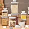 thumbnail image 5 of Airtight Pop Food Containers BPA-Free Stackable Air Tight Pantry Storage Containers Ideal for Storage Cereal Snack Flour Sugar, 5 of 9