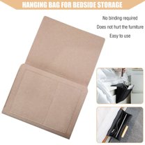 Amerteer Bedside Caddy/Bedside Storage Organizer,Remote Control Holder Armchair Organizer Couch Caddy Sofa Armrest Bag for Tablet Magazine Phone Remotes