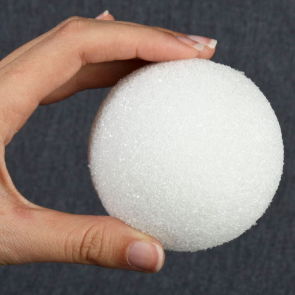 8pc White Styrofoam Balls - for Everyday Crafting - Factory Direct Craft