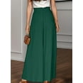 thumbnail image 5 of Weardear Wide Leg Pants for Women Casual Elastic High Waist Pants with Pockets, 5 of 5