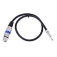 thumbnail image 2 of Cable de sonido perfecl de Interconexión Simétrica TRS Estéreo de 3,5 mm a XLR 50cm, 2 of 7