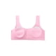 thumbnail image 2 of Entrenamiento Algodón Sin alambre Comodidad Cojín extraíble Chaleco Tops Sujetador Rosa One Size, 2 of 6