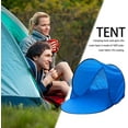 thumbnail image 3 of Easy Pop Up Beach Tent, Automatic Instant Single Sun Shelter, Portable Outdoor Beach Shade Tent, UV Protection Family Baby Beach Shelter, Windproof Waterproof Beach Canopy Cabana, 3 of 4