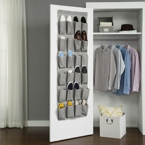 Zb Brand Over The Door Shoe Organizer 24 Breathable Pockets