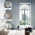 thumbnail image 3 of Arch Window Shade Radius 11 inch Half Circle Arched Non-Woven Stick on Cut to Size self Adhesive Light Filtering Half Moon Round Window Covering Pleated Blinds for Front Door, 3 of 12