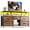 Brown, variant on Romorgniz 5 Drawers Dresser TV Stand for 50",Wide dresser for Bedroom with Power Outlets & LED Lights & Entertainment Center with Shelves for Living Room, Sturdy Metal Frame, Black