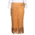 thumbnail image 2 of Women's Long Suede Fringe Skirt L659, 2 of 2