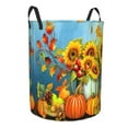 thumbnail image 2 of PHELIKA Sunflower Fall Bird Welcome 01 Laundry Basket 65L Large Foldable Round For Dirty Clothes Toy Storage, 2 of 6