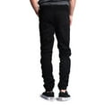 thumbnail image 4 of Victorious Men's Scrunch Stacked Biker Twill Jogger Pants JG882 - Black - Small, 4 of 6