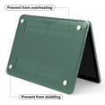 thumbnail image 6 of IBENZER Compatible with 2025 2024 MacBook Pro 13 Inch Case M2 M1 A2338 A2289 A2251 A2159 A1989 A1706 A1708 (2025-2021), HardShell Case & Keyboard Cover & Screen Film, Midnight Green, MTGN, 6 of 10