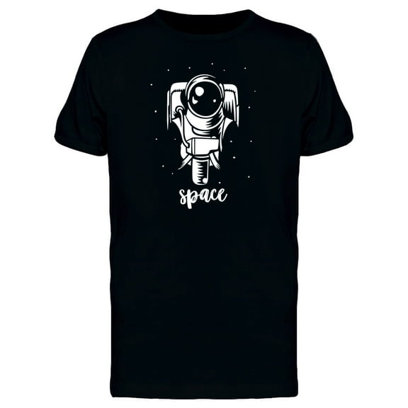 Icon Astronaut In Space T-Shirt Men -Image by Shutterstock, Male 3X-Large