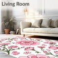 thumbnail image 2 of ODIKA 5'x7' Machine Washable Non-Slip Area Rug, Elegant Botanical Garden Decorative Accent High Traffic Rug, Pink, 574379, 2 of 7
