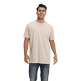 thumbnail image 3 of Zfeel ZF220 Heavyweight T-Shirt for Men, 6 oz. Ring-Spun Cotton, Print-Ready Tee, Sand, L, 3 of 5