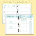 thumbnail image 6 of Sylvtty 2026 Weekly Monthly Planner Portable A5 Size Agenda Notepad Stylish Design Schedule Book School Supplies, 6 of 7