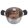 thumbnail image 1 of 20cm Composite Steel Thicken Milk Soup Pot for Cooking Baby Supplement Food Kitchen Cookware, 1 of 7