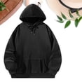 thumbnail image 1 of Sudadera con capucha pulóver negro cómodo Y2K ropa para mujer Sudadera con capucha de manga larga para compras de vacaciones de otoño Mujer , negro, xxl, 1 of 7