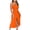Orange, variant on Rutainlusire Dresses for Women Under $10, Women's Summer Print Strapless Long Dress Beach Split Dress Party Club Dress