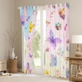 thumbnail image 3 of Manfei Dreamy Purple Butterfly Black Out Curtains for Kids, Cartoon Moth Lover Curtains Pack of 2 (42x63 Each), Fairy Tale Bedroom Curtains, Living Room Curtains Decor, 3 of 6