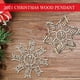 thumbnail image 3 of Adornos Navideños De Madera Diseño De Copo De Nieve Colgantes De Madera Para Decoración De Árbol De Navidad 5 Uds Methold HA042650-02, 3 of 6