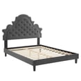 thumbnail image 2 of Modway Gwyneth Tufted Performance Velvet Full Platform Bed in Charcoal, 2 of 10