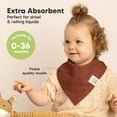 thumbnail image 2 of Pack de 8 Baberos Muselina para Bebé KeaBabies Sahara 0-36 Meses, 2 of 9